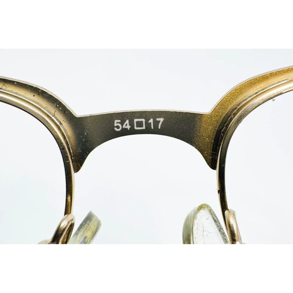 Unbranded Eyeglasses Mens Brown Gold Half Rim M133 54-17-140